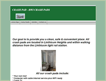 Tablet Screenshot of bwicrashpads.com